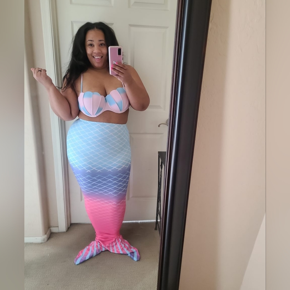 Mermaid tail cover up skirt Costume